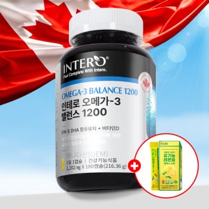 인테로 오메가3 DHA EPA 임산부 6개월분 혈행개선 180캡슐
