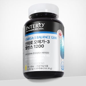 인테로 오메가3 1200 DHA EPA 임산부 6개월분 혈행개선 180캡슐