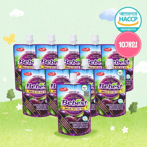 베베스트 아기 푸룬 주스 아이 어린이 음료
