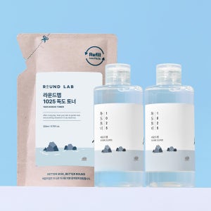 라운드랩 1025 독도 토너 200ml 2개 + 리필 파우치 200ml