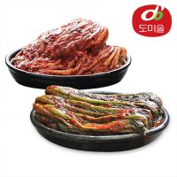 서민갑부 맛있는 도미솔 왕비 포기김치 3kg+갓김치 2kg