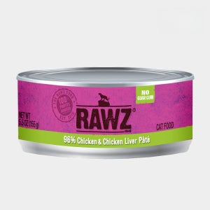 로우즈 캣 96% 파테캔 치킨&치킨간155g 고양이 주식캔