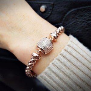 14k 데일리 팔찌 체인 18k 여자 팔찌 꽈배기