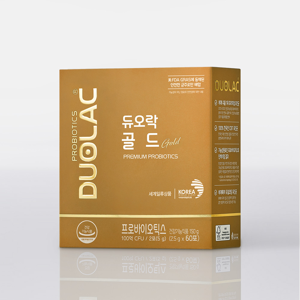 듀오락 골드 생존력 강한 유산균 60포, 1개