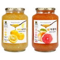 씨밀레 봉밀 유자차 2kg + 자몽차 2kg