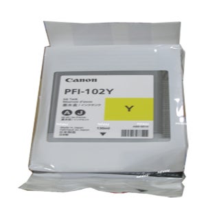 캐논 프린터 IPF650 IPF750 IPF760 컬러 노랑 잉크 카트리지 PFI-102Y