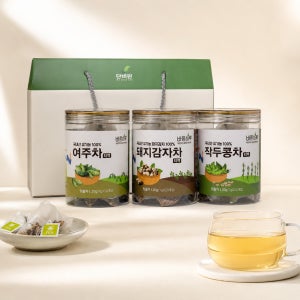 단비농원 국내산 직접재배 유기농 바른하루 작두콩차티백 선물세트