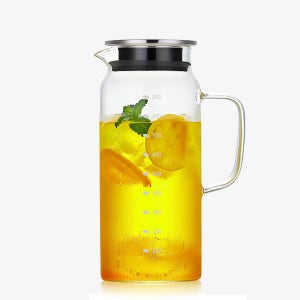 소홈 스테인레스 내열유리 물병 1L