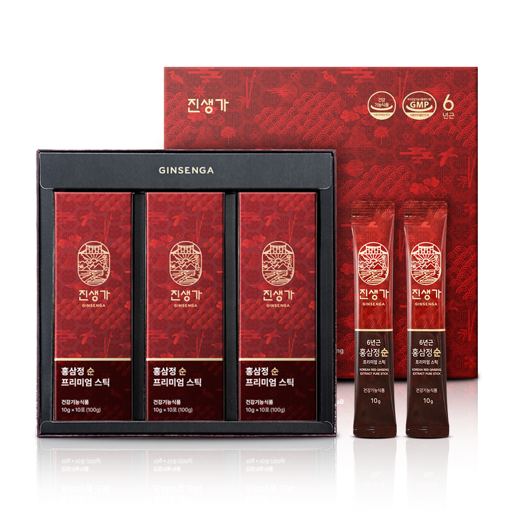 <b>진생가 홍삼정 순 프리미엄 스틱 10g</b> 30개입