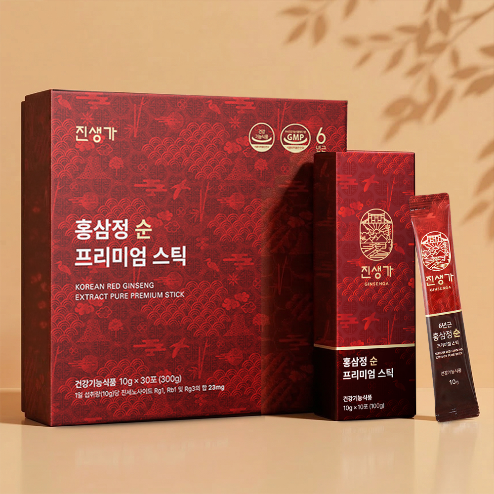 <b>진생가 홍삼정 순 프리미엄 스틱 10g</b> 30개입