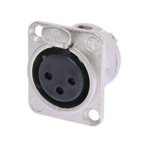 NEUTRIK 판넬용 3Pin XLR(암) 커넥터[NC3FD-L-1]