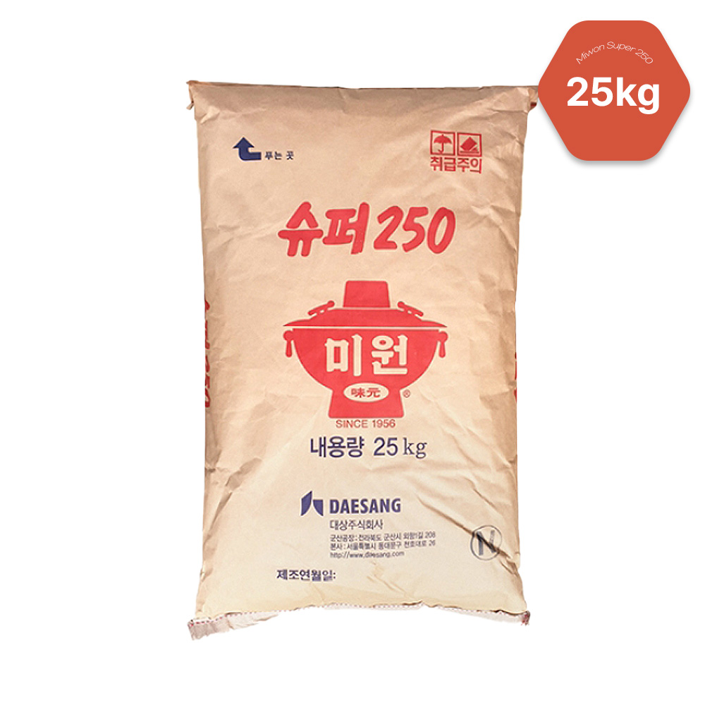 대상 <b>핵산</b> 2.5 프로 25kg 미원 슈퍼250 박스포장