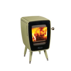 벽난로 벨기에 세라믹 주물 난로 도브레 VINTAGE30 세라믹그린