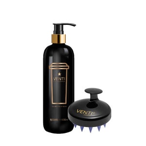 탈모치료 전문 병원용 탈모 완화 약산성 카페인 벤티샴푸 1000ml+전용브러쉬