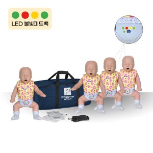(PRESTAN) 영아형 심폐소생술 마네킹 모니터형 4Pack / CPR교육 심폐소생술