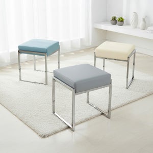 체어센스 스툴 화장대 보조 간이 의자 현관 카페 인테리어 미니 디자인 캔디 실버