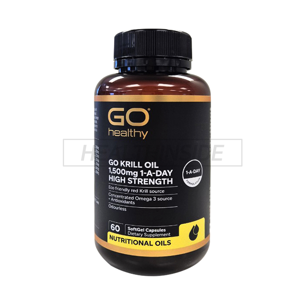 고헬씨 <b>남극크릴오일</b> 오메가3 1500mg 60캡슐 인지질 아스타잔틴