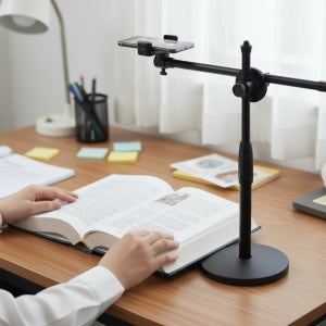 수직 촬영 거치대 항공샷 유튜브 고정대 북스캔 포인트뷰 라이브방송 방송용 영상촬영 거치대