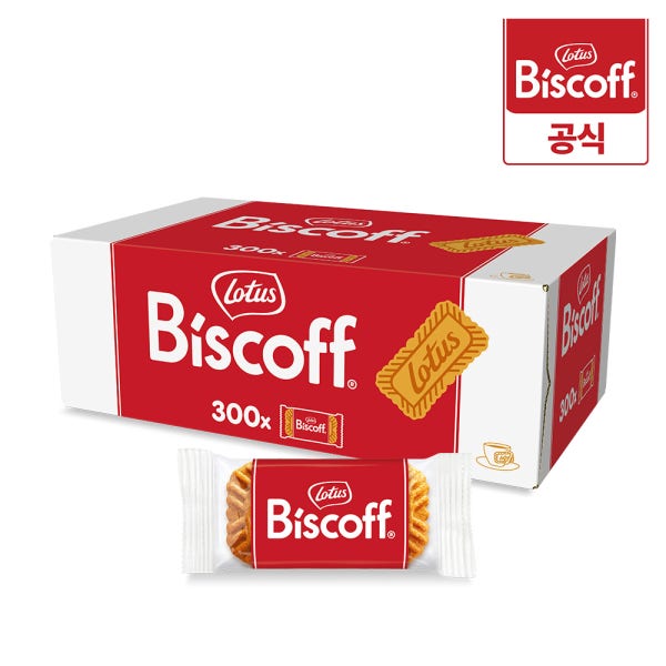 로투스 비스코프 비스켓 커피 대용량과자 간식 디저트 쿠키 312.5g X 6개