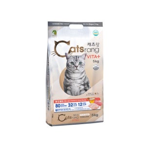 NEW 캐츠랑 비타플러스 전연령 5kg 헤어볼예방 고양이사료