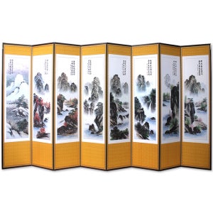 남원공방 병풍 8폭 병풍 제사 제사용 산수화 명절 차례용 기제사 비단 사군자 추사