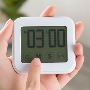 플라이토 키친타이머 스톱워치 초시계 마그넷 디지털 무소음 수험생 스터디 공부 시험 주방