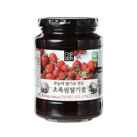 초록원 무농약 /유기농 딸기잼 580g