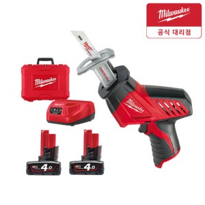 밀워키 C12 HZ-402C 충전 미니 컷쏘 12V 4.0Ah 배터리2개