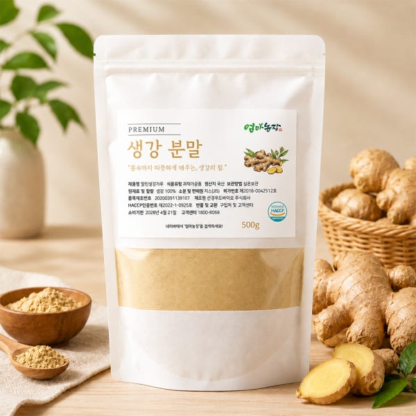 생강가루 분말 500g 국산 100% HACCP