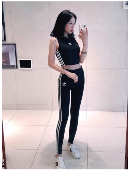 아디다스 여자 레깅스 손나은레깅스 3S
