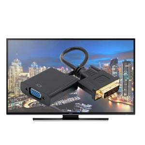 DVI to VGA 컨버터 DVI-D 변환 RGB D-SUB 모니터 연결