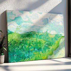 빈센트반고흐 인테리어 명화 그림 액자 녹색밀밭 A2 캔버스액자
