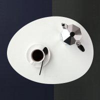 케라미카 실리콘 식탁매트 테이블매트 방수 논슬립 / 오벌-화이트
