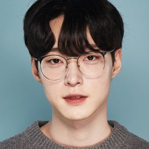 남자 여자 베이직 스타일 동그란 패션 베타티타늄 하금테안경 UV420 고굴절 블루라이트 차단 안경