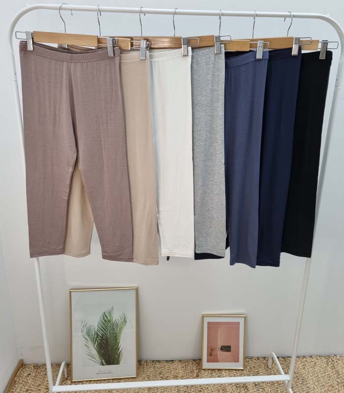 국내제작 봄 여름 얇은 면 편한 스판 9부 7부 쫄바지 레깅스