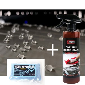 디테일링닥터스 원스텝 미러 글레이즈 500ml + 어플 세트 물왁스 퀵디테일러 유리막코팅제