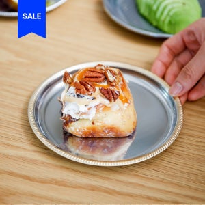 모타 스테인리스 산마르코 원형 코스터 컵받침 앞접시 15cm, 골드