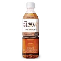 식후비법W 식이섬유 고카페인 음료 녹차 우롱차 홍차 500ml x 24 페트병