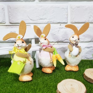 부활절 토끼 인형 장식 3P set