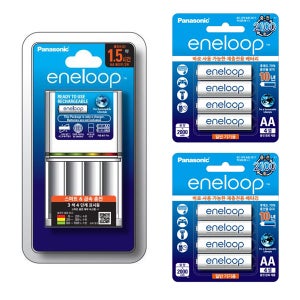 무배 파나소닉 BQ-CC55 급속 충전기+ 에네루프 AA 8알 충전지