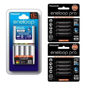 에네루프 BQ-CC55 급속 충전기+프로 AAA 8알 충전지