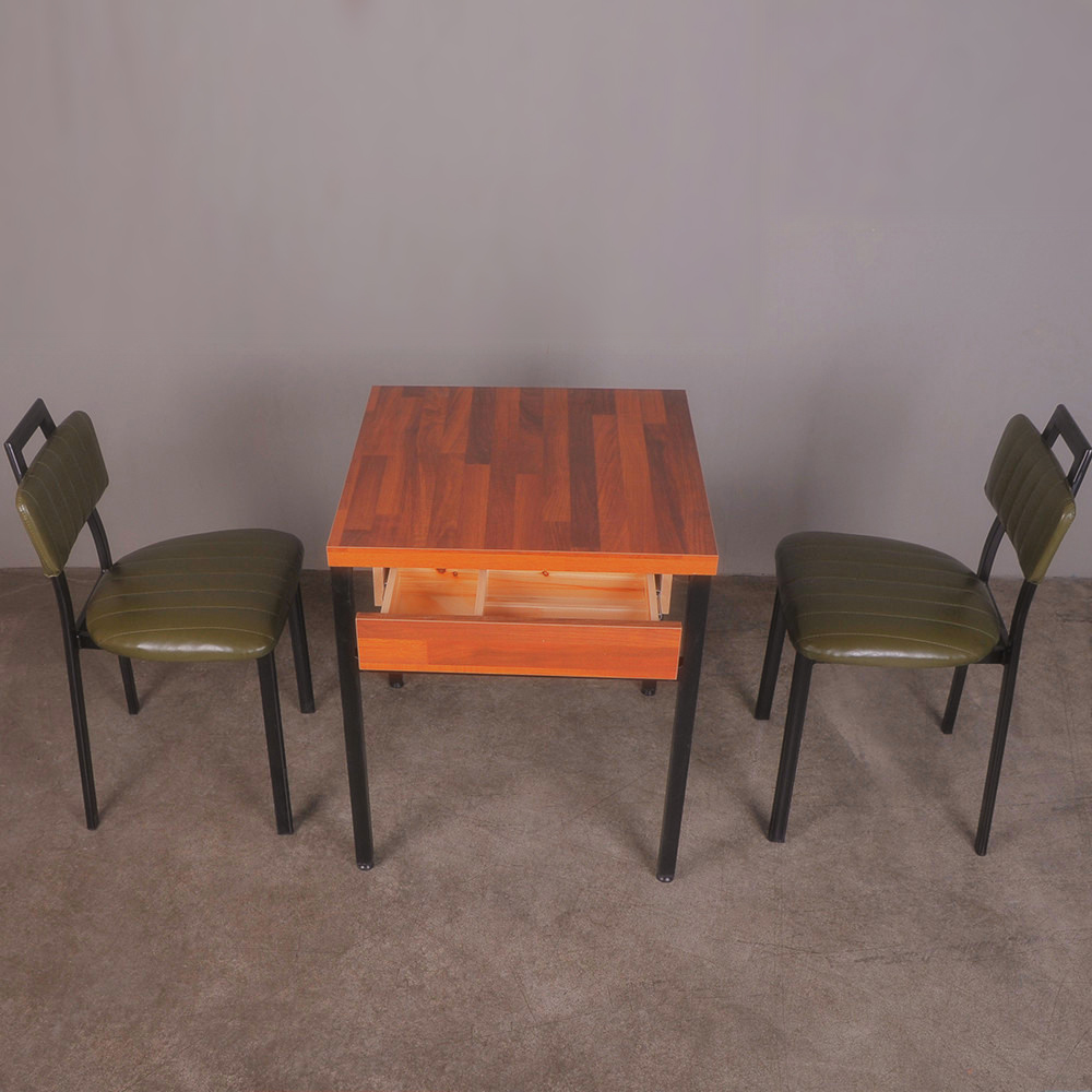 식당 업소 카페 서랍형 업소용 카페 테이블 사각테이블 사이즈 가로 500 세로 500 높이740