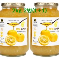 씨밀레 봉밀 유자차 4kg (2kg x 2병) 유자청 유자잼 과일청 코스트코