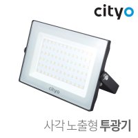 Cityo LED 사각 투광기 노출형 블랙 50W