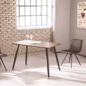 체어팩토리 T63 철제 원목 사각 식탁테이블