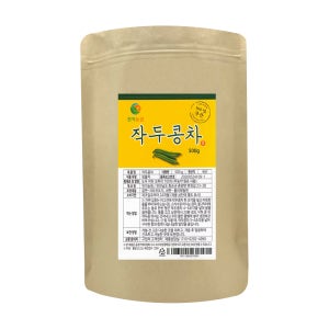 천지농원 볶은 작두콩차 500g 대용량 1개 25년산 무농약 햇 작두콩