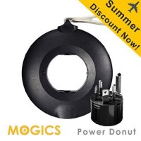 MOGICS Donut-Travel Power Strip- Black