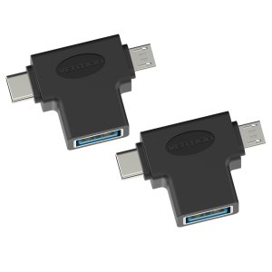 벤션 2in1 C타입 USB3.0 고속 OTG 젠더 2개 /5핀 겸용