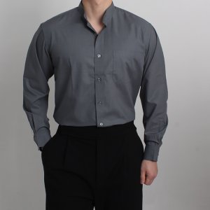남자 차이나카라 와이셔츠 일반핏 링클프리 헨리넥 셔츠 메노모소
