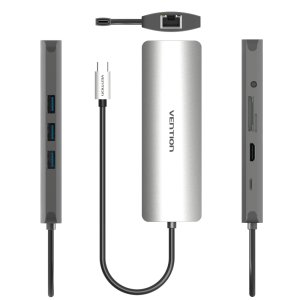 벤션 9in1 C타입 멀티포트 HDMI 이더넷 독 허브, CGNHA